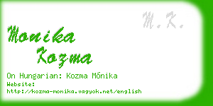 monika kozma business card