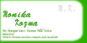 monika kozma business card